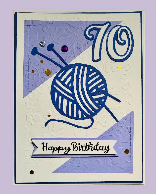 Happy Brithday Card 70 Yarn Ball - Urban Arts Grenada